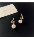 XE239 - Elegant Pearl Hanging Earrings