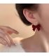 XE257 - Red Bowknot Earrings