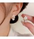 XE259 - Elegant Pearl Floral Earrings