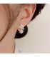 XE259 - Elegant Pearl Floral Earrings