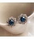 XE265 - Blue Gemstone Stud Earrings