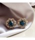 XE265 - Blue Gemstone Stud Earrings