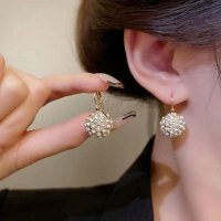 XE268 - Retro Stud Hanging Earrings