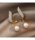 XE270 - Angel Wings Pearl Earrings