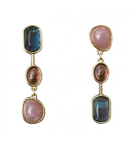 XE280 - Opal Drop Gemstone Earrings