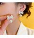 XE282 - Pearl Bowtie Earrings