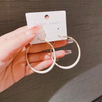 XE290 - Elegant Hoop Circular Earrings