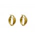 XE302 - Golden Glossy  Hoop Earrings