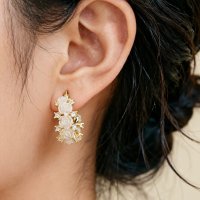 XE306 - Rose zircon earrings