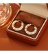 XE306 - Rose zircon earrings