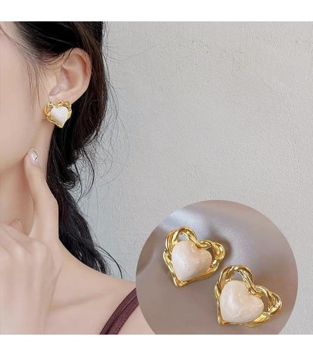 XE308 - Simple high-grade drop oil lovely geometric earrings