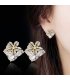 XE309 - Flower Pin Earrings 