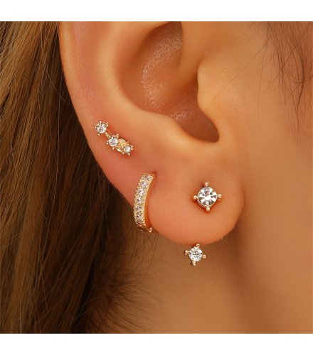 XE318 - Pearl Tassel Chain Ear Clip Earrings