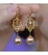 XE321 - Diamond Leaf Rhinestone Earrings