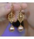 XE321 - Diamond Leaf Rhinestone Earrings