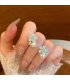 XE335 - Fairy Blue Flower Pearl Earrings for Women