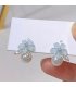 XE335 - Fairy Blue Flower Pearl Earrings for Women