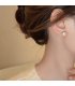 XE336 - White Pearl Zircon Earrings for Women