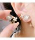 XE337 - Luxury Fashion Cat's Eye Flower Earrings 