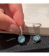 XE340 - Elegant Blue Crystal Earrings