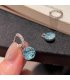 XE340 - Elegant Blue Crystal Earrings