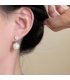 XE341 - Silver Needle Pearl Earrings