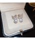 XE344 - Korean Style Diamond Swan Pearl Earrings