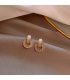 XE345 - Simple Trendy Circle Earrings