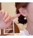 XE346 - Elegant Fan-Shaped Pearl Earrings