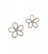 XE347 - Korean Hollow Flower Earrings 