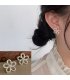 XE347 - Korean Hollow Flower Earrings 