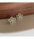 XE347 - Korean Hollow Flower Earrings 