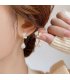 XE350 - Silver Needle Pearl Earrings