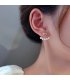 XE351 - Small Heart Shaped Pearl Earrings