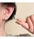 XE354 - Circle Double Ear Piercing Earrings