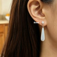 XE358 - Hong Kong-style Retro Water Drop Earrings for Women