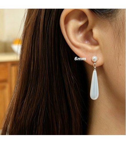 XE358 - Hong Kong-style Retro Water Drop Earrings for Women