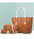 H1755 - Retro Three Piece Brown Handbag Set