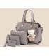 H1747 - Embossed Three Piece Shoulder Bag Set