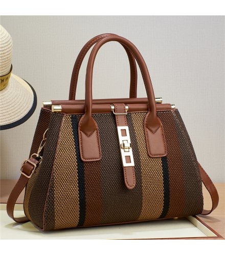 H1779 - Textured Canvas Handbag