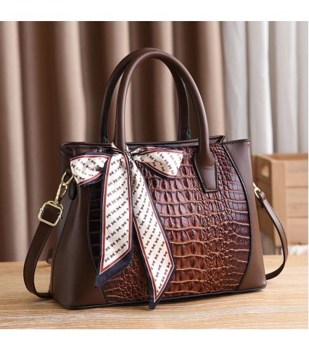 H1841 - Korean Style Crocodile Textured Handbag