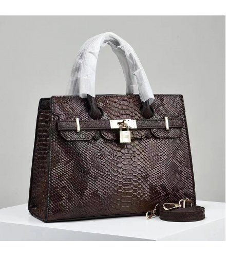 H1843 - Crocodile Skin Textured Women's Fashion Bag