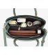 H1845 - Elegant Lotus Embossed White Handbag