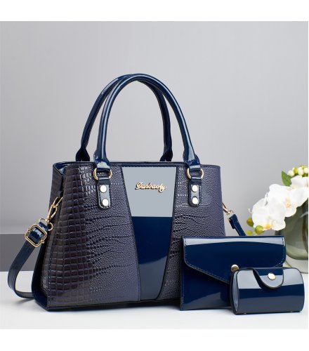 H1918 - Retro Crocodile Pattern 3pc Handbag Set