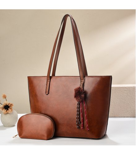 H1954 - Korean Simple Shoulder Tote Handbag