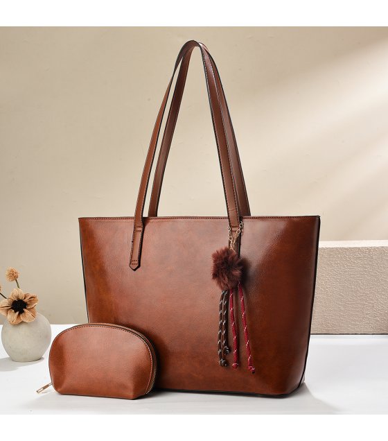 H1954 - Korean Simple Shoulder Tote Handbag