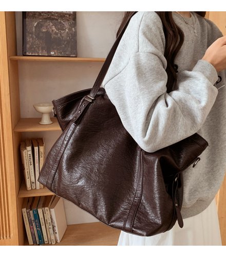 H1963 - Casual Soft Leather Tote Bag