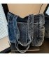 H1979 - Korean Style Denim Tote Handbag H1979 - Korean Style Denim Tote Handbag