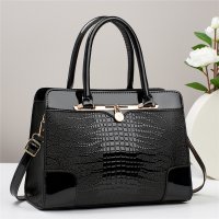 H2051 - Crocodile Pattern Casual Handbag 