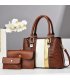 H2054 - Korean Embossed 3pc Handbag Set